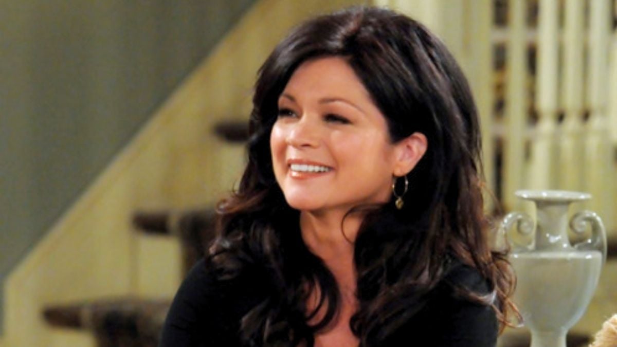 Valerie Bertinelli on the set of Hot in Cleveland