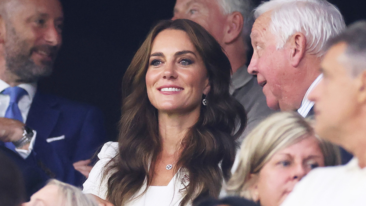 MARSEILLE, FRANCE - SEPTEMBER 09: Catherine, Princess of Wales and Patron of the England Rugby Football Union (RFU), in attendance during the Rugby World Cup France 2023 match between England and Argentina at Stade Velodrome on September 09, 2023 in Marseille, France.