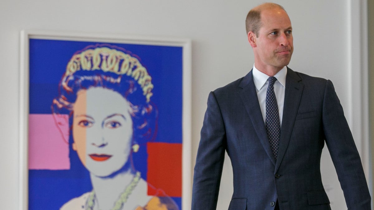 NEW YORK, NEW YORK - SEPTEMBER 19: Britain's Prince William, Prince of Wales walks near a print by Andy Warhol of his late grandmother, Queen Elizabeth II, to meet the President of Ecuador, Lasso Mendoza, at the Consul General Official Residence at United Nations on September 19, 2023 in New York City. His Royal Highness is visiting New York on Sept 18 and 19 to attend meetings and events linked to The Earthshot Prize, learn how New York is tackling environmental issues, visit first responders and meet with leaders at the United Nations.