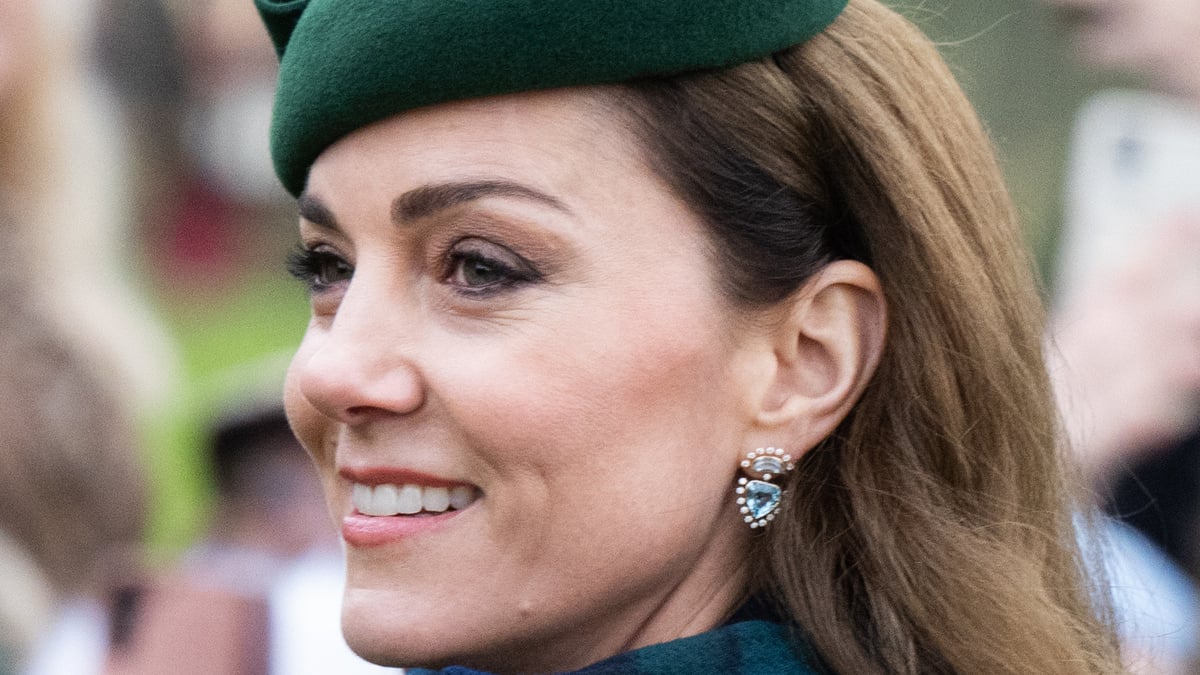 SANDRINGHAM, NORFOLK - DECEMBER 25: Catherine, Princess of Wales attends the Christmas Morning Service at Sandringham Church on December 25, 2024 in Sandringham, Norfolk.