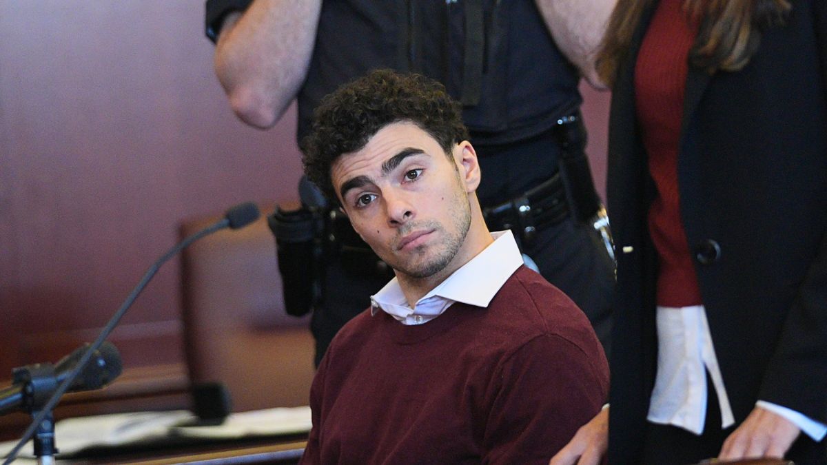 Luigi Mangione appears for his arraignment at Manhattan Criminal Court on December 23, 2024 in New York City. Mangione, 26, was arraigned on state murder charges in the killing of UnitedHealthcare CEO Brian Thompson on a Manhattan street on December 4.