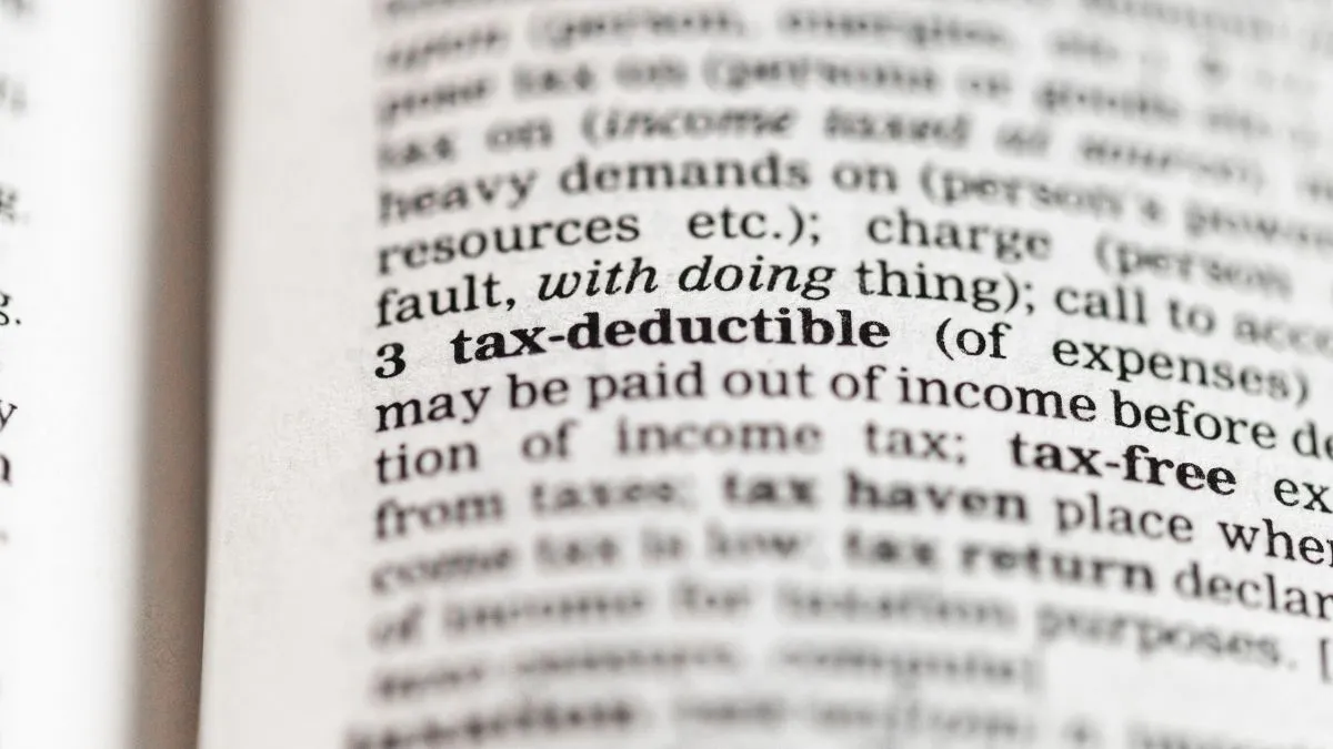 Definition of tax deductible