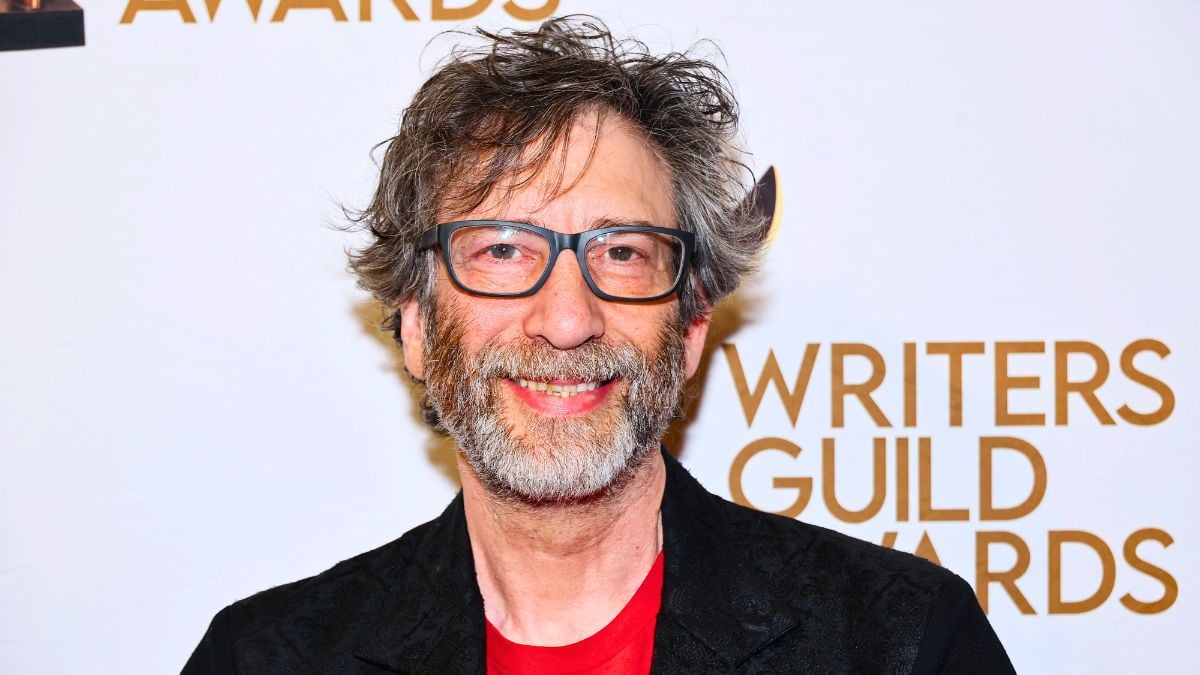 Neil Gaiman attends the 2024 Writers Guild Awards at Edison Ballroom on April 14, 2024 in New York City