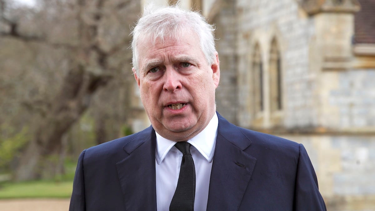 Prince Andrew, Duke of York, attends the Sunday Service at the Royal Chapel of All Saints, Windsor