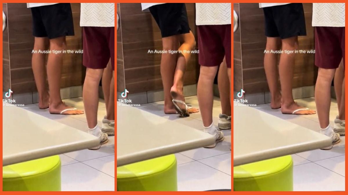 ‘Dont let Balenciaga see this’: Aussie man parading bare feet at a McDonald’s accidentally recreates the most bizarre fashion trend of 2024