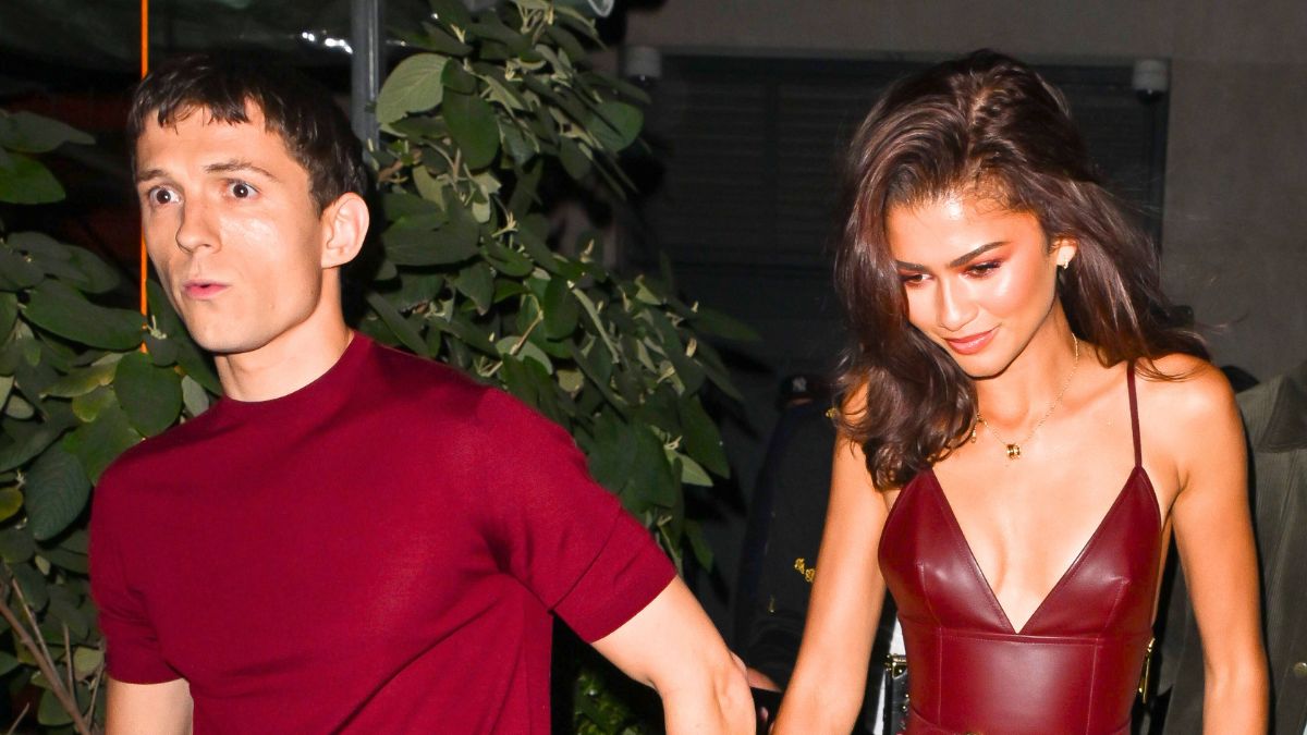 Tom Holland and Zendaya are seen leaving the Corner Bar on October 24, 2024 in New York City