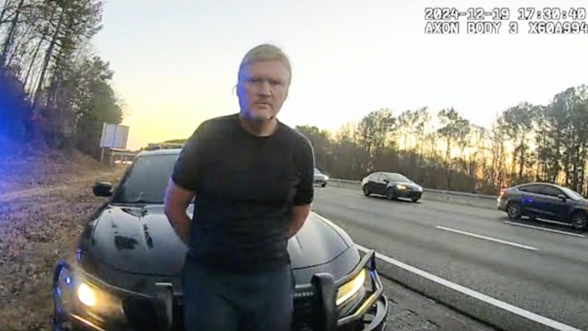 Dr. Stephen Leedy arrest body cam footage via Holly Springs Police Department