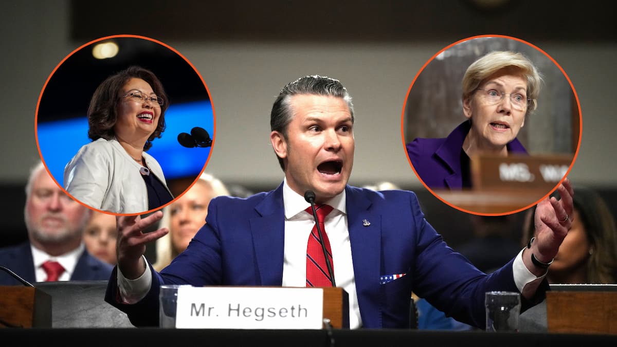 Pete Hegseth, Tammy Duckworth, Elizabeth Warren