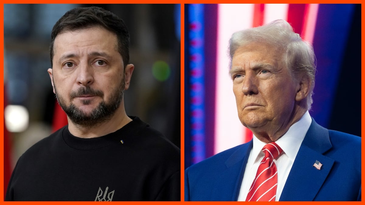 Volodymyr Zelenskyy Donald Trump Getty