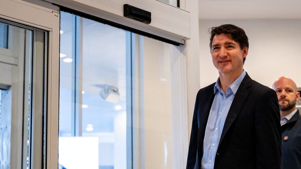 PALM BEACH, FLORIDA - NOVEMBER 30: Canadian Prime Minister Justin Trudeau exits the Delta Hotels by Marriott West Palm Beach on November 30, 2024 in Palm Beach, Florida. Trudeau arrived at Mar-a-Lago for an unannounced visit with U.S. President-elect Donald Trump after the president-elect threatened to impose sweeping tariffs on Canadian products.