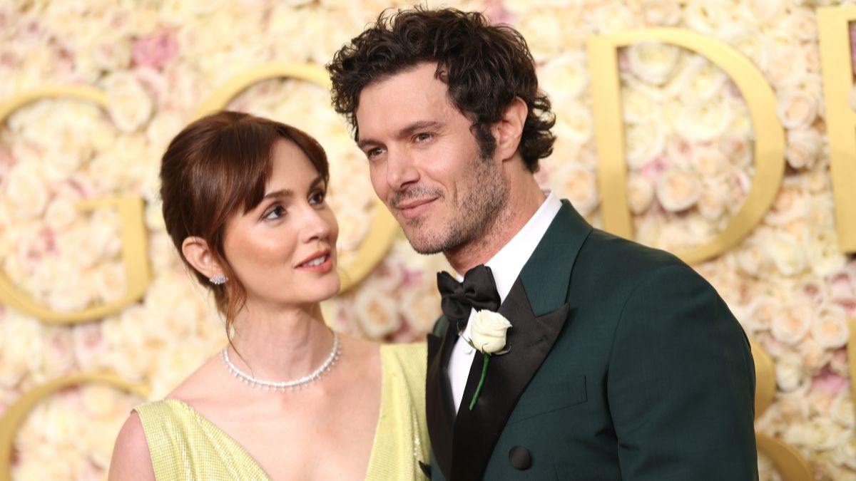 BEVERLY HILLS, CALIFORNIA - JANUARY 05: (L-R) Leighton Meester and Adam Brody attend the 82nd Annual Golden Globe Awards at The Beverly Hilton on January 05, 2025 in Beverly Hills, California.