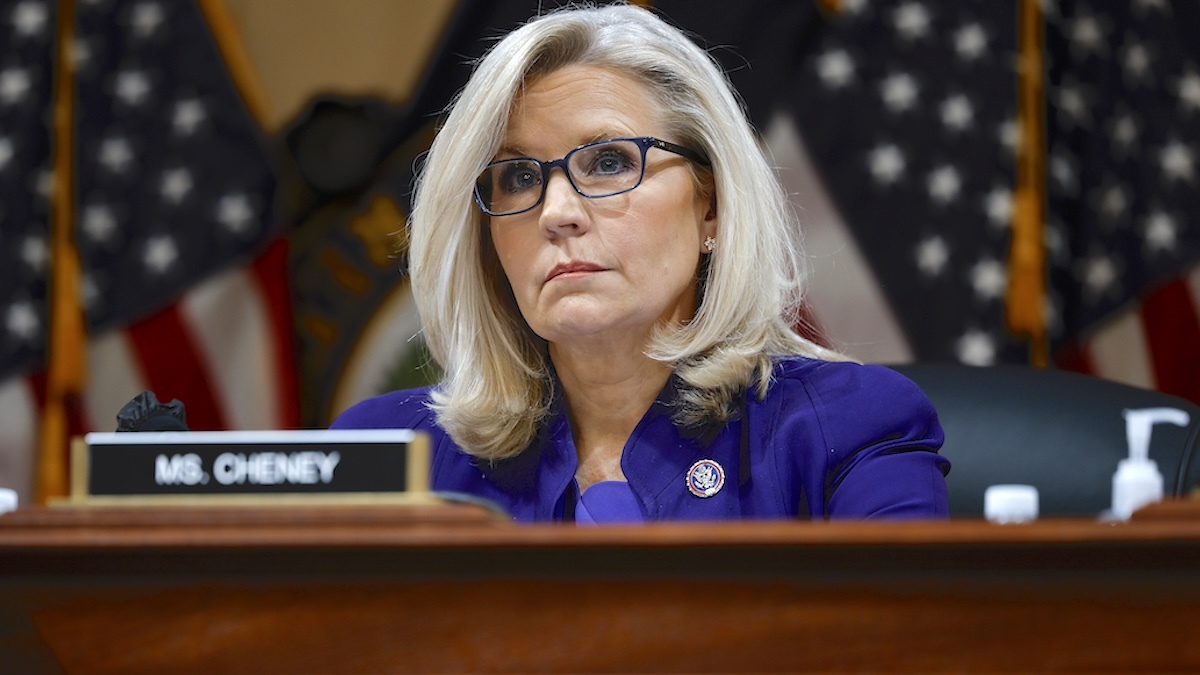 .S. Rep. Liz Cheney (R-WY), Vice Chairwoman of the Select Committee to Investigate the January 6th Attack on the U.S. Capitol, participates in the last public meeting in the Canon House Office Building on Capitol Hill