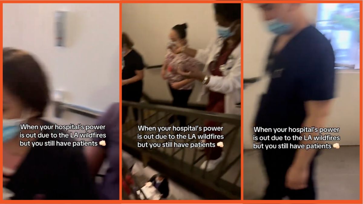 Screenshots of nurses at a hospital