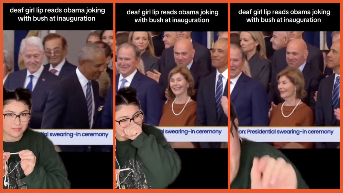 Deaf woman has figured out what Obama said to Bush at the inauguration, and it is priceless – We Got This Covered