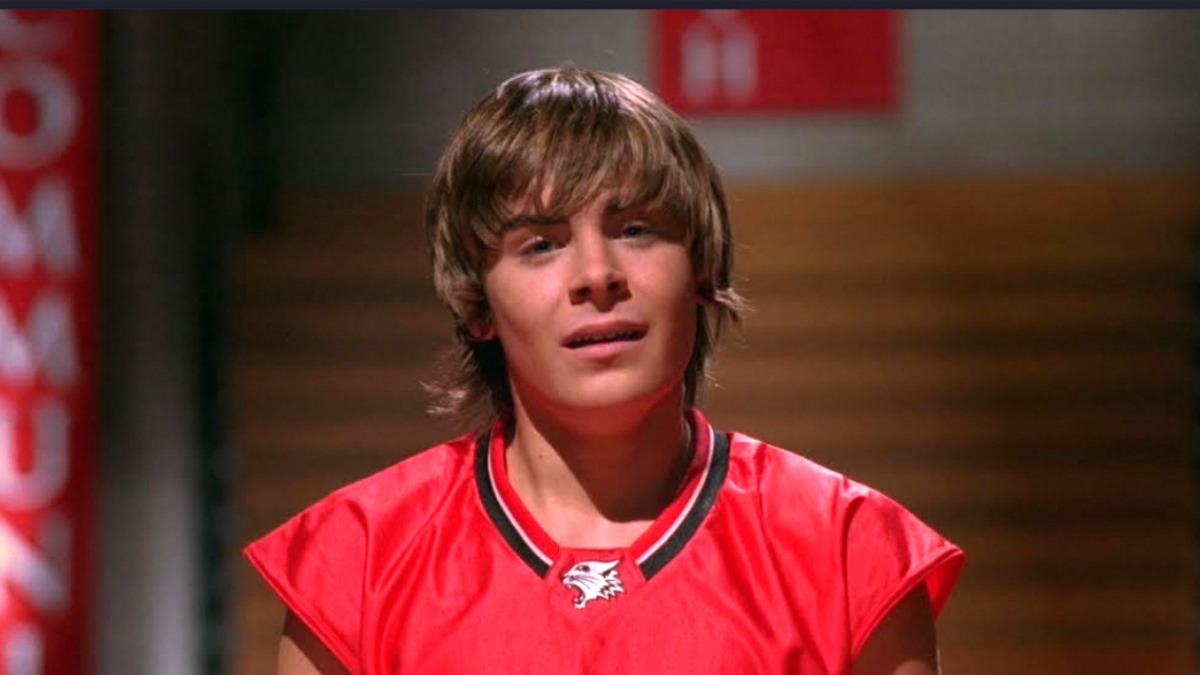 Zac Efron as Troy Bolton in High School Musical