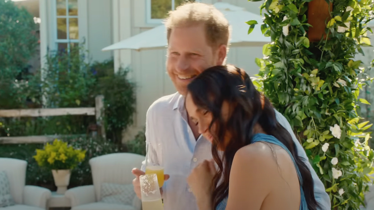 Prince Harry and Meghan Markle in Netflix's trailer for "With Love, Meghan"