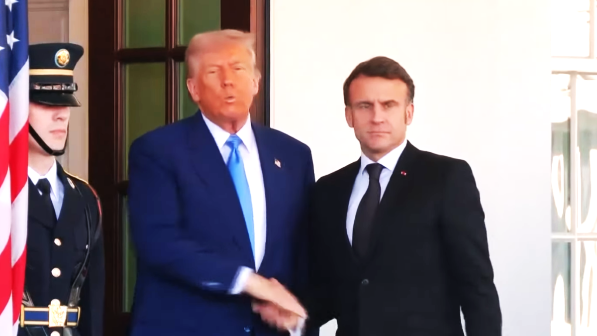 Donald Trump and Emmanuel Macron