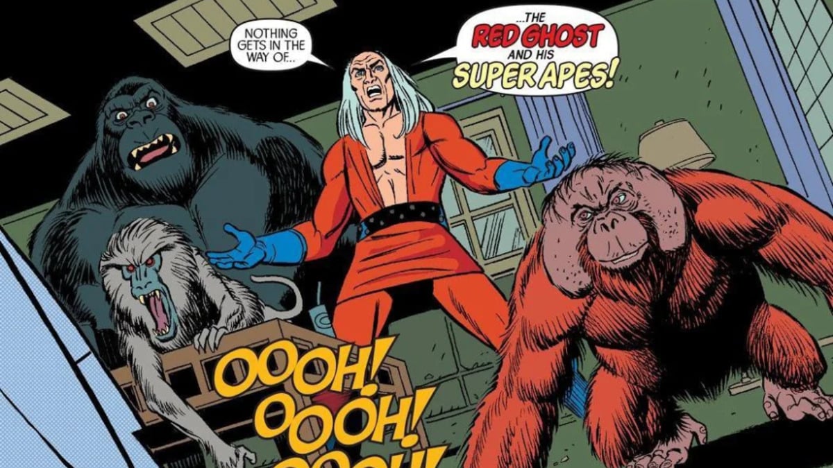 Red Ghost y sus cómics de Marvel de Super-Apes