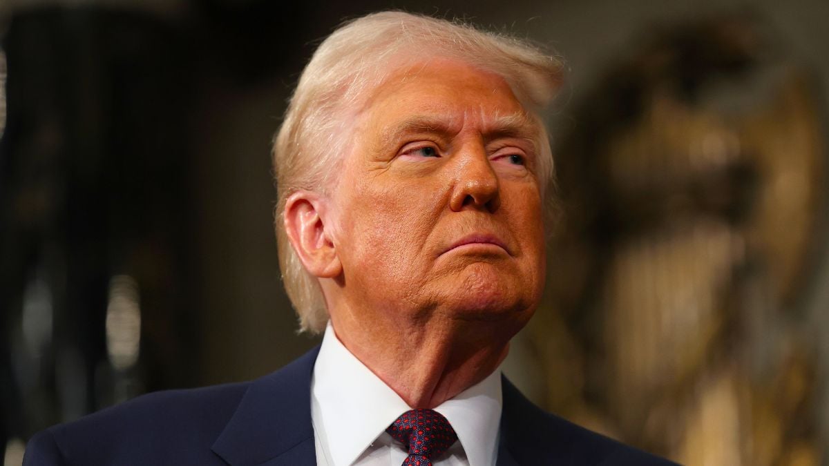 Donald Trump addresses a joint session of Congress at the U.S. Capitol