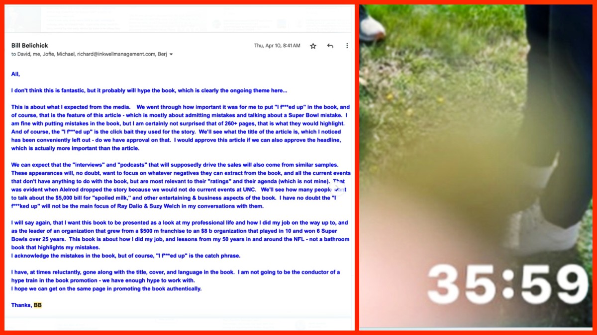 Jordan Hudson statement for Bill Belichick