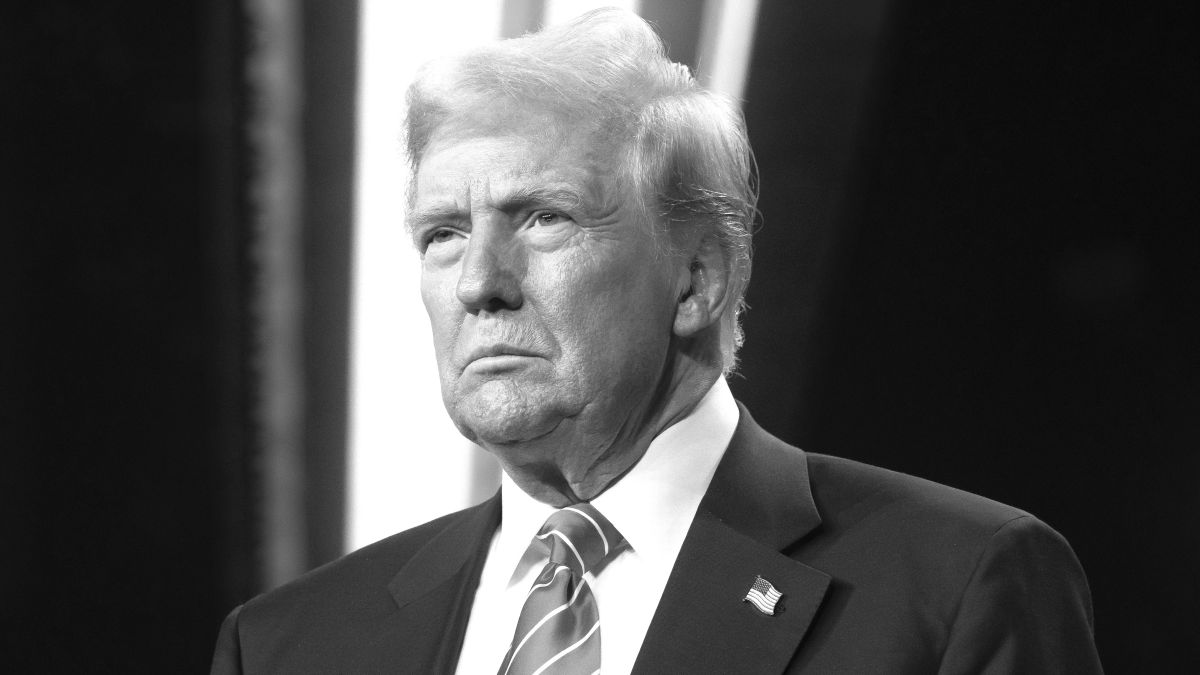 U.S. President-elect Donald Trump looks on during Turning Point USA's AmericaFest at the Phoenix Convention Center on December 22, 2024 in Phoenix, Arizona. The annual four day conference geared toward energizing and connecting conservative youth hosts some of the country's leading conservative politicians and activists. (Photo by Rebecca Noble/Getty Images)
