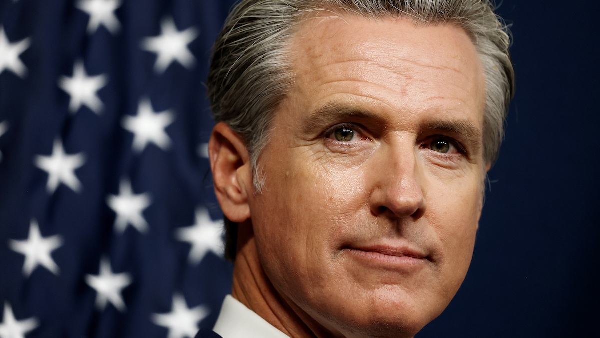 SACRAMENTO, CALIFORNIA - AUGUST 21: California Gov. Gavin Newsom holds a bill signing event related to redrawing the state’s congressional maps on August 21, 2025 in Sacramento, California. In a move to counter Texas House Republicans’ plan to redraw the state’s congressional maps ahead of the 2026 midterm elections, California Democrats took up a proposed constitutional amendment to temporarily redraw their own congressional maps, potentially creating five additional U.S. House seats for their party.