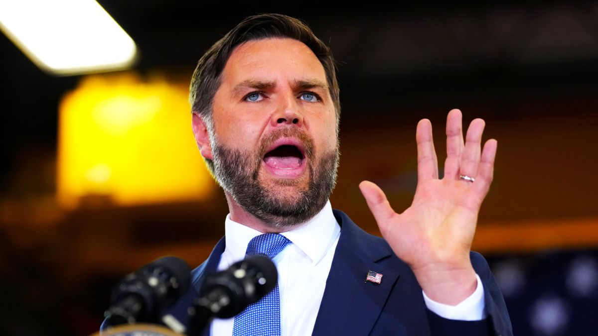 U.S. Vice President J.D. Vance speaks at Mid-City Steel on August 28, 2025 in La Crosse, Wisconsin. Vance is expected to promote the The One, Big, Beautiful Bill Act of 2025 passed earlier this summer, the Trump administration’s signature piece of legislation. (Photo by Andrew Harnik/Getty Images)