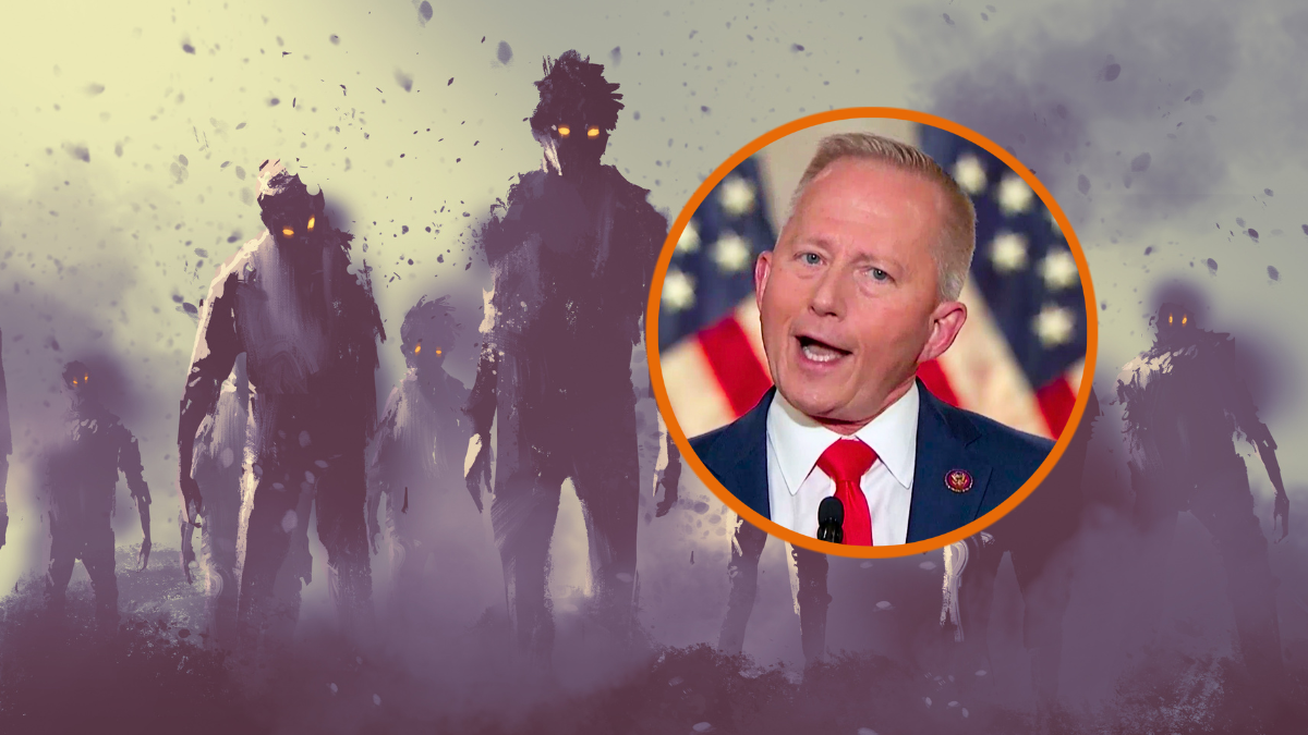 In this screenshot from the RNC’s livestream of the 2020 Republican National Convention, U.S. Rep. Jeff Van Drew (R-NJ) addresses the virtual convention on August 27, 2020. The convention is being held virtually due to the coronavirus pandemic but will include speeches from various locations including Charlotte, North Carolina and Washington, DC. (Photo Courtesy of the Committee on Arrangements for the 2020 Republican National Committee via Getty Images)