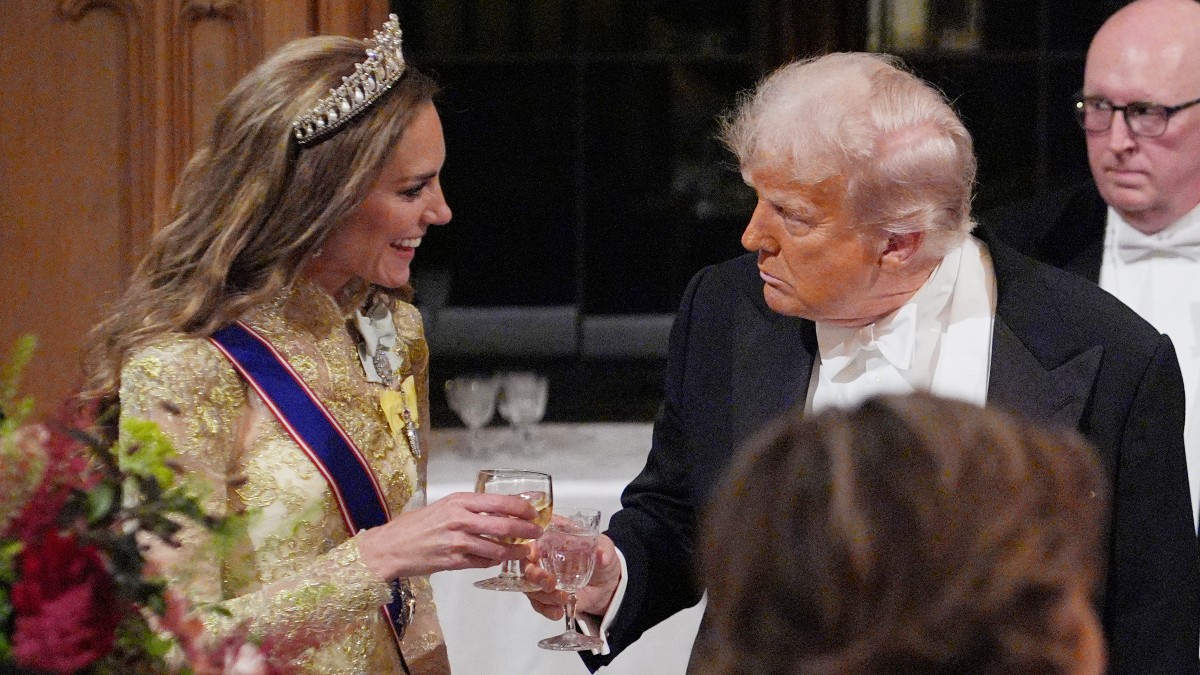 Donald Trump and Kate Middleton