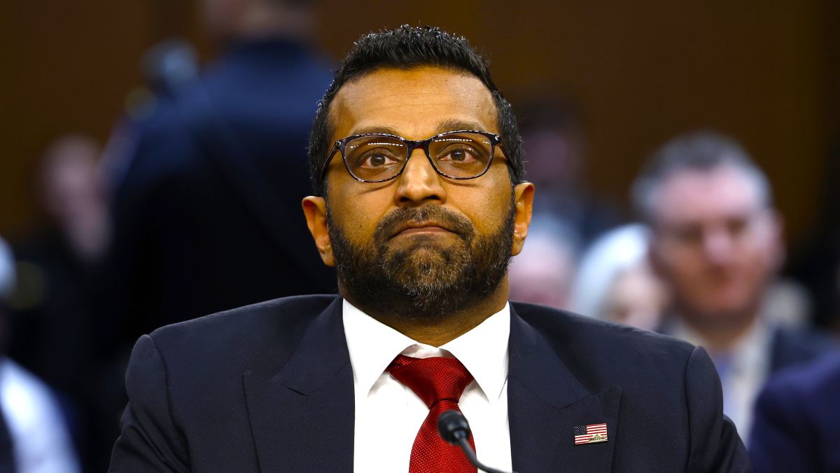 Kash Patel, U.S. President Donald Trump’s nominee to be Director of the Federal Bureau of Investigation (FBI), arrives to testify during his confirmation hearing before the Senate Judiciary Committee in the Dirksen Senate Office Building on January 30, 2025 in Washington, DC. Patel, a former public defender, federal prosecutor and Trump loyalist, is facing opposition from Democrats over his past criticism of the Justice Department and FBI. (Photo by Anna Moneymaker/Getty Images)