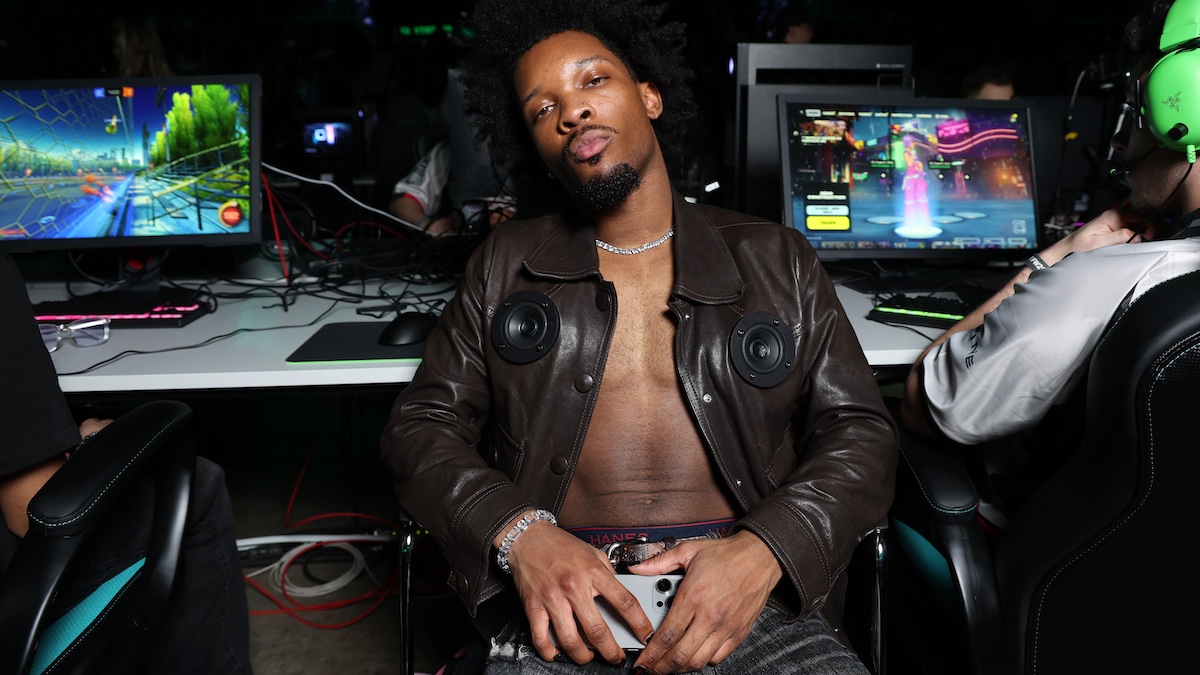 PARIS, FRANCE - MARCH 09: (EDITORIAL USE ONLY - For Non-Editorial use please seek approval from Fashion House) d4vd attends the Coperni Womenswear Fall/Winter 2025-2026 show as part of Paris Fashion Week at Adidas Arena on March 09, 2025 in Paris, France.