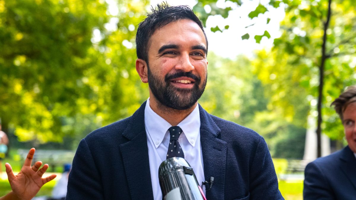 New York mayoral candidate Zohran Mamdani attends a campaign event on August 17, 2025 in Prospect Park in New York City. The Siena College poll released last Tuesday shows Mamdani leading by 19 points over his next-closest opponent, former New York Gov. Andrew Cuomo. (Photo by Stephanie Keith/Getty Images)