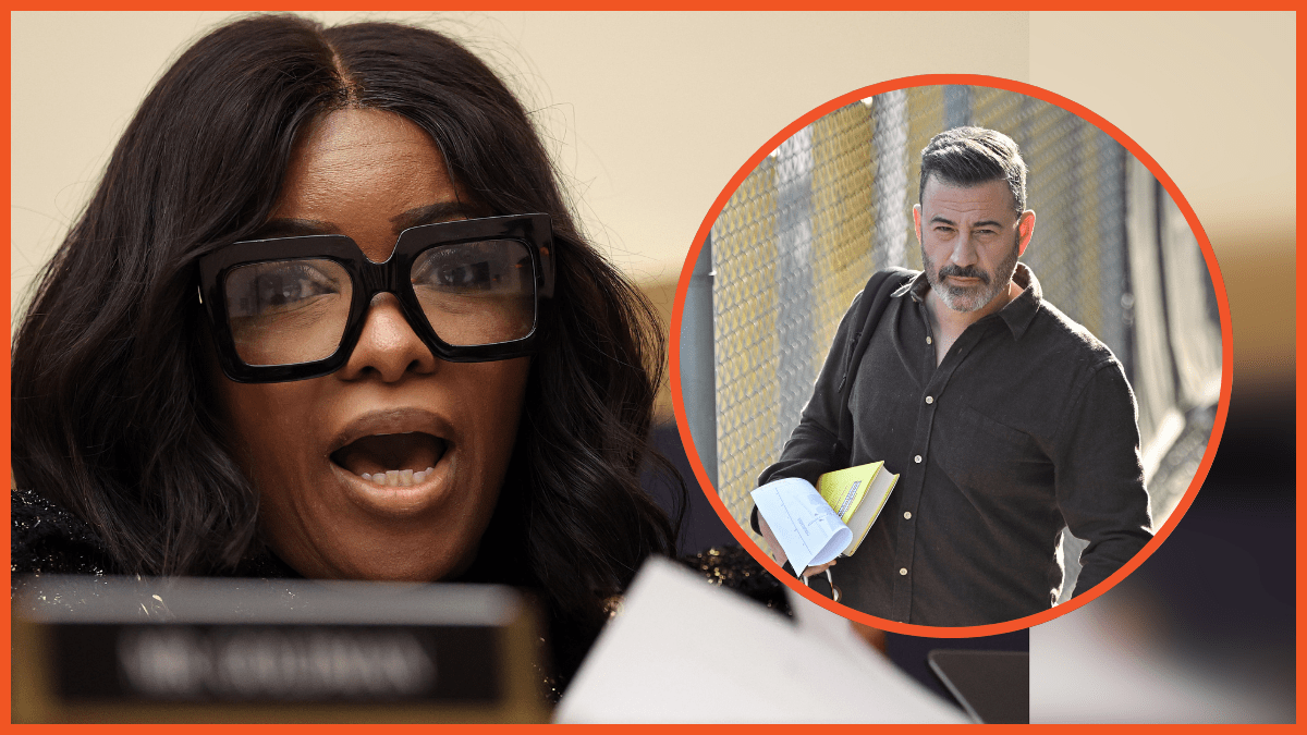 Jasmine Crockett, Jimmy Kimmel via Getty Images, Win McNamee, PG:Bauer-Griffin