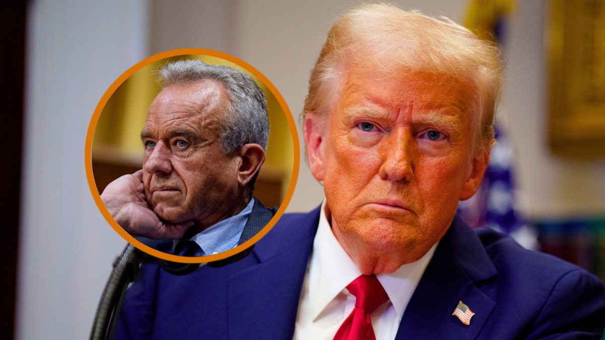.S. President Donald Trump takes a question from a reporter during a news conference in the Roosevelt Room of the White House on January 21, 2025 in Washington, DC. Trump announced an investment in artificial intelligence (AI) infrastructure and took questions on a range of topics including his presidential pardons of Jan. 6 defendants, the war in Ukraine, cryptocurrencies and other topics. (Photo by Andrew Harnik/Getty Images) / Health and Human Services Secretary Robert Kennedy Jr. appears before the Senate Finance Committee at the Dirksen Senate Office Building on September 04, 2025 in Washington, DC. The committee met to hear testimony on President Trump's 2026 health care agenda. (Photo by Andrew Harnik/Getty Images)