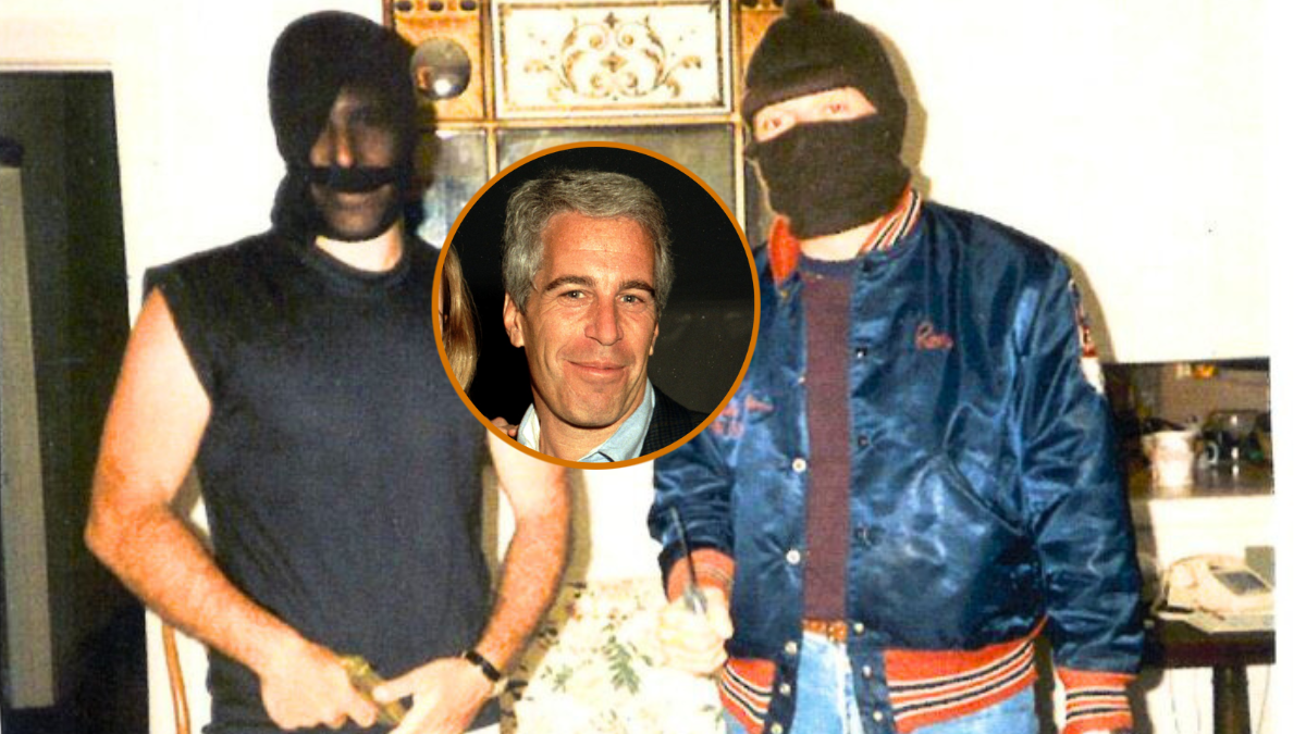 Portrait of Norwegian college student (and future businesswoman) Celina Midelfart and American socialite Jeffrey Epstein (1953 - 2019) as they pose together during a reception (related to a charity ProAm tennis tournament) at the Mar-a-Lago estate, Palm Beach, Florida, February 22, 1997. (Photo by Davidoff Studios/Getty Images)