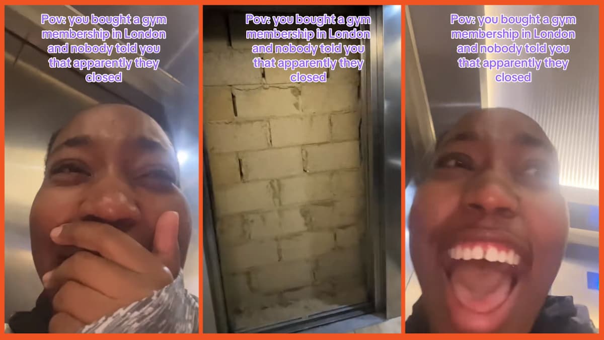 Gym walled off on TikTok.