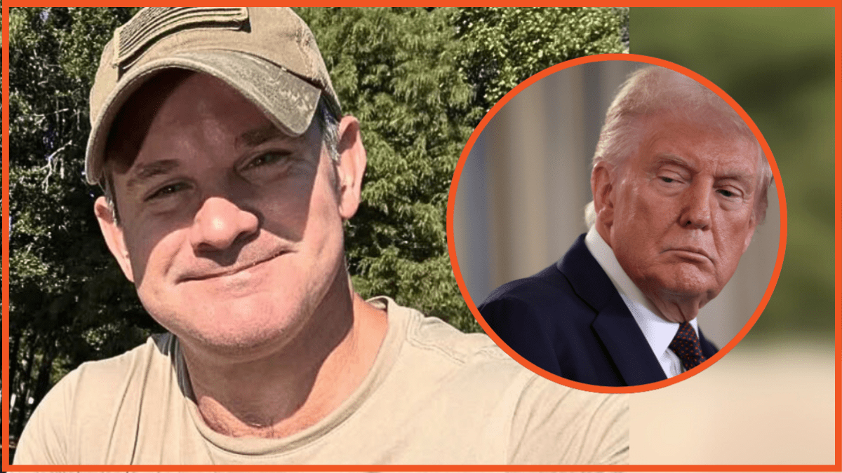 Adam Kinzinger, Donald Trump via Instagram, Getty Images, Win McNamee