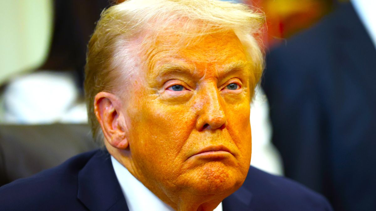 U.S. President Donald Trump listens as administration officials speak during an event in the Oval Office of the White House on October 16, 2025 in Washington, DC. Trump outlined plans to expand vitro fertilization (IVF) access by encouraging workplace benefits to include access to IVF and infertility coverage. (Photo by Kevin Dietsch/Getty Images)