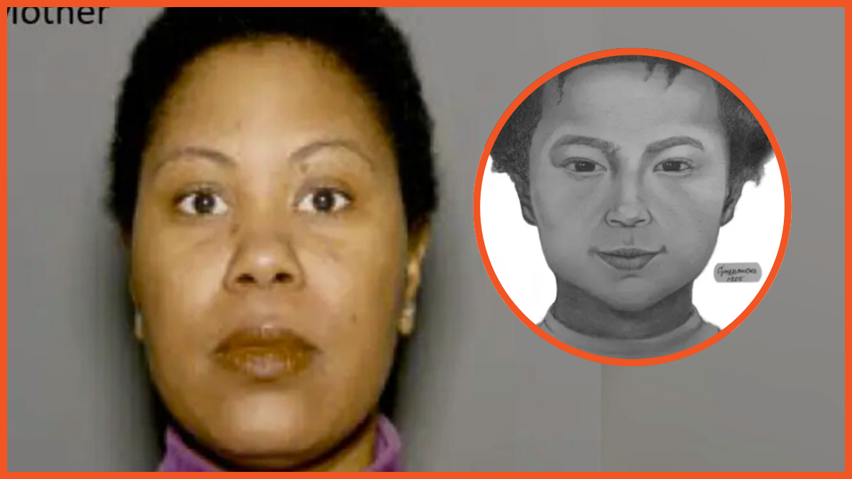 Jacob Pritchette police sketch and his mother via NYPD, New York Crime-Stoppers