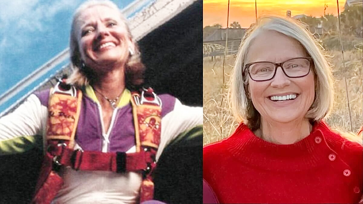 Joan Murray skydiver