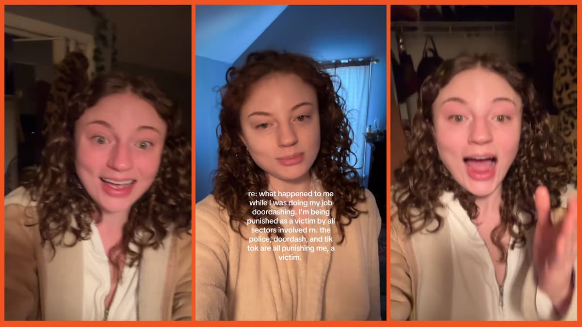 irlmonsterhighdoll talking about her DoorDash exprience on TikTok