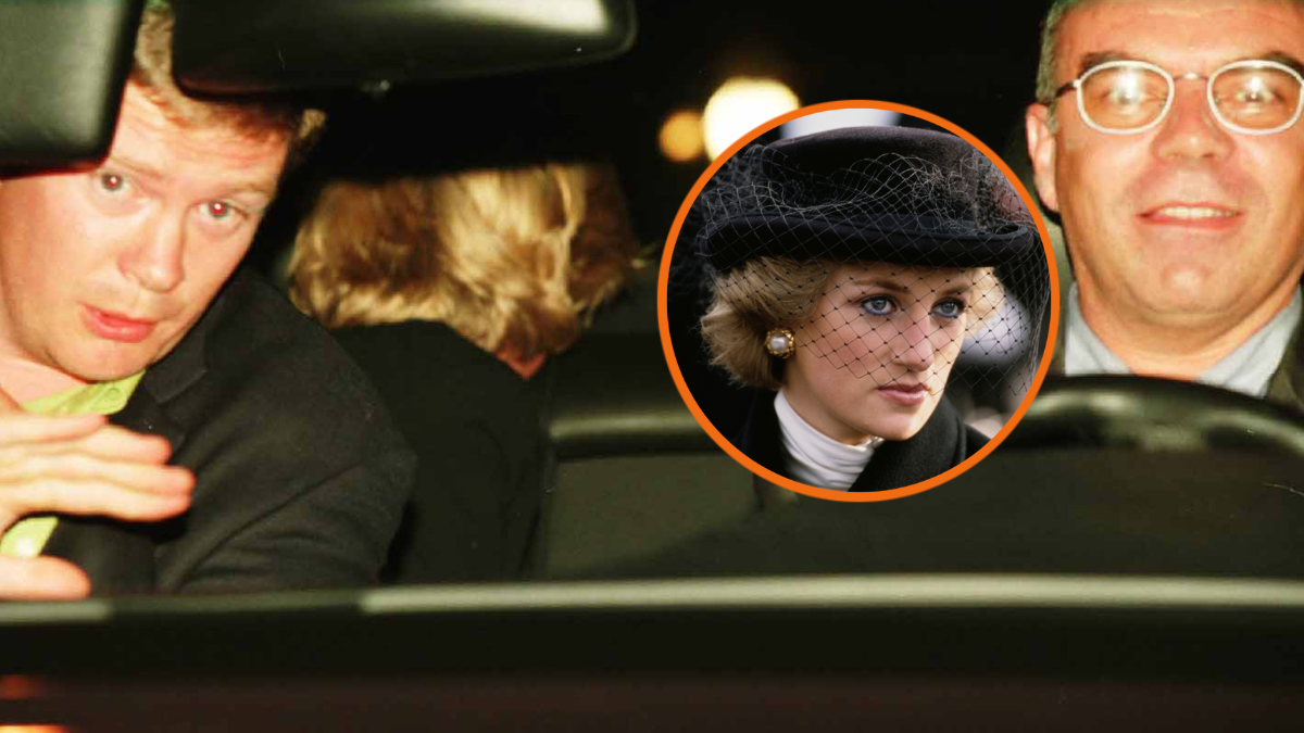 Diana, Princess of Wales (1961 - 1997) attends the Armistice Day wreath-laying ceremony at the Arc de Triomphe in Paris, France, 11th November 1988. She is wearing a black coat by Jasper Conran and a hat by Viv Knowland. (Photo by Jayne Fincher/Princess Diana Archive/Getty Images) / A photo taken by Jacques Langevin in Paris on the night of August 31, 1997 shows Diana Princess of Wales (head turned away in backseat), her bodyguard Trevor Rees-Jones (left) and driver Henri Paul shortly before the fatal crash which killed Diana, her companion and Henri Paul. The photo was presented as part of the evidence at the Scott Baker Inquest into the crash, in which the jury found that Diana and Dodi had been unlawfully killed because their driver, Henri Paul and the pursuing paparazzi were reckless. (Photo by Jacques Langevin/Sygma via Getty Images)