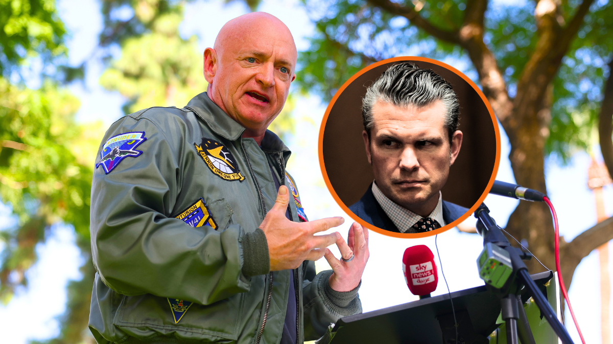 Secretary of Defense Pete Hegseth attends a Cabinet meeting at the White House on April 10, 2025 in Washington, DC. President Trump convened a Cabinet meeting a day after announcing a 90-day pause on ‘reciprocal’ tariffs, with the exception of China. (Photo by Anna Moneymaker/Getty Images)