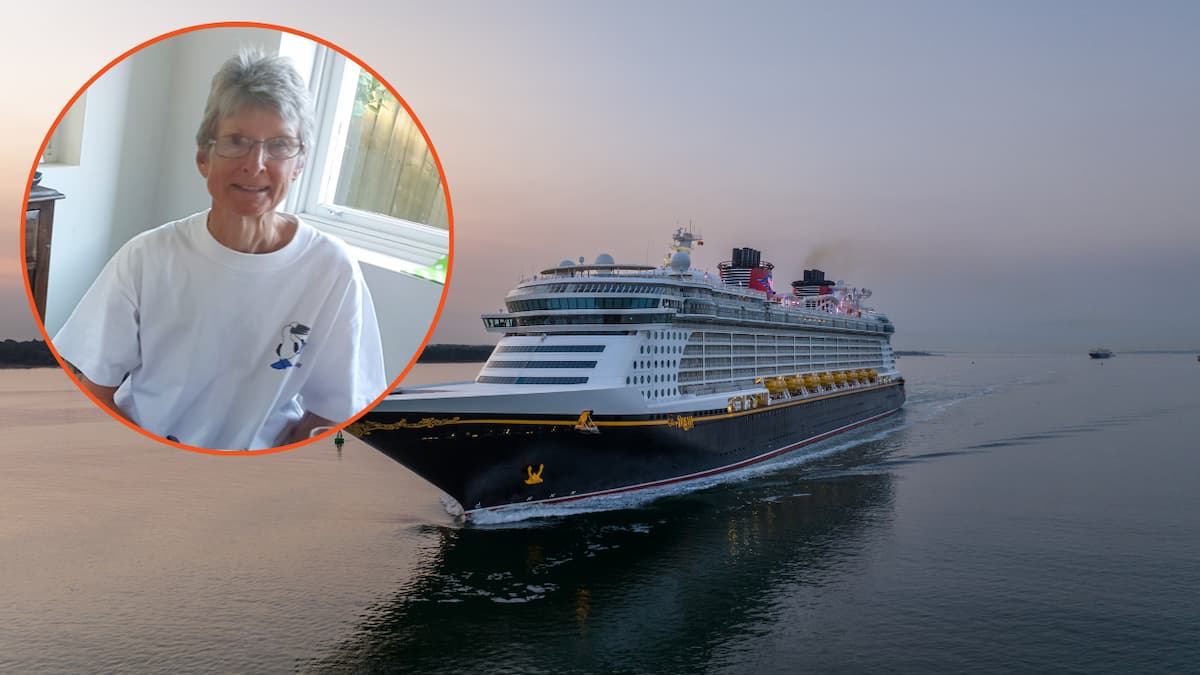 Suzanne Rees + Disney Dream cruise ship - stock photo