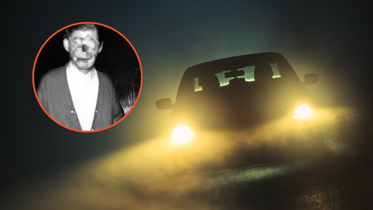 Car Driving in the Fog - stock photo + Raymond Robinson/the Green Man