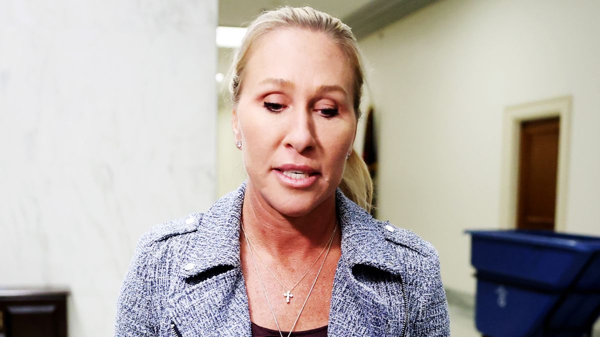U.S. Rep. Marjorie Taylor Greene (R-GA) departs her office in the Rayburn House Office Building on November 17, 2025 in Washington, DC. Over the weekend, Greene received an increase in personal threats. U.S. President Donald Trump recently posted to Truth Social announcing he was withdrawing support for the congresswoman, and also called her a traitor. (Photo by Anna Moneymaker/Getty Images)