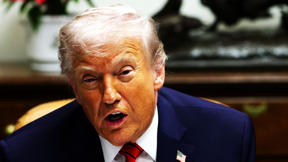 U.S. President Donald Trump speaks during a roundtable discussion with top business leaders in the Roosevelt Room at the White House on December 10, 2025 in Washington, DC. During the roundtable, Trump addressed questions on the Federal Reserve’s latest decision to cut interest rates and reports that the U.S. seized an oil tanker off the coast of Venezuela, among other topics. (Photo by Alex Wong/Getty Images)
