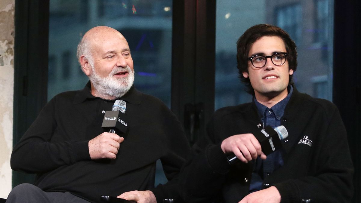 Rob Reiner and Nick Reiner attend AOL Build Speaker Series at AOL Studios In New York on May 4, 2016 in New York City. (Photo by Laura Cavanaugh/FilmMagic)