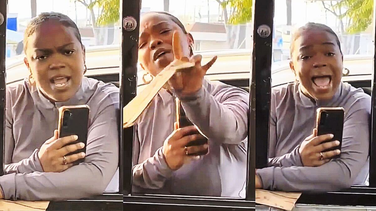 Racist Black woman attacks a Jack in the Box worker for Spanish accent