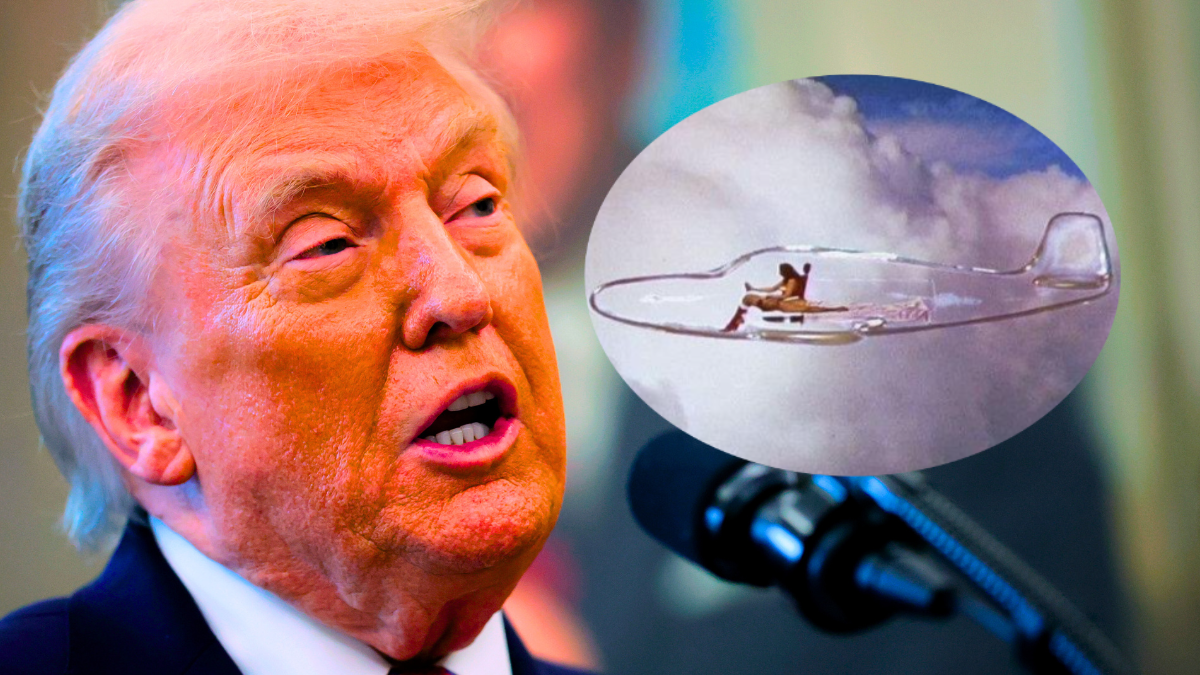 U.S. President Donald Trump speaks during a ceremony for the presentation of the Mexican Border Defense Medal in the Oval Office of the White House on December 15, 2025 in Washington, DC. During the ceremony, Trump recognized the first 13 service members to receive the recently established Mexican Border Defense Medal (MBDM), which recognizes service members supporting Customs and Border Protection on the U.S.-Mexico border. (Photo by Anna Moneymaker/Getty Images)